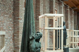 Exhibition view: Catalonia in Venice 'To Lose Your Head (Idols)',  Cantieri Navali, Castello (11 May–24 November 2019). Collateral Event of the 58th International Art Exhibition – la Biennale di Venezia 'May You Live in Interesting Times' (11 May–24 November 2019). Courtesy Institut Ramon Llull. Photo Lluís Tudela. 